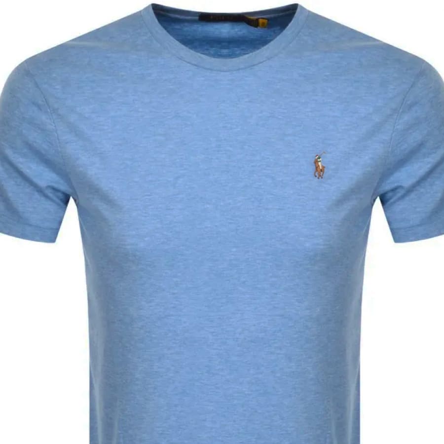Alternative Image for ProductRalph Lauren Crew Neck Slim Fit T Shirt Blue2